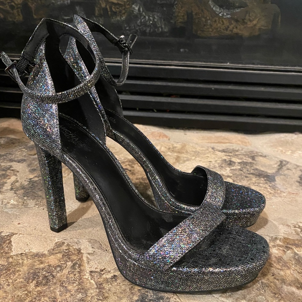 Michael by Michael Kors pewter dress sandal